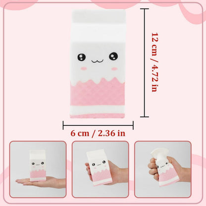 4er Set Soft Squishies Katze Hamburger Eiscreme Popcorn