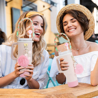 Stanley Cup Zubehör Set - Wasserflasche Griff Riemen, Siliocne Stiefel, Strohhalm Abdeckung