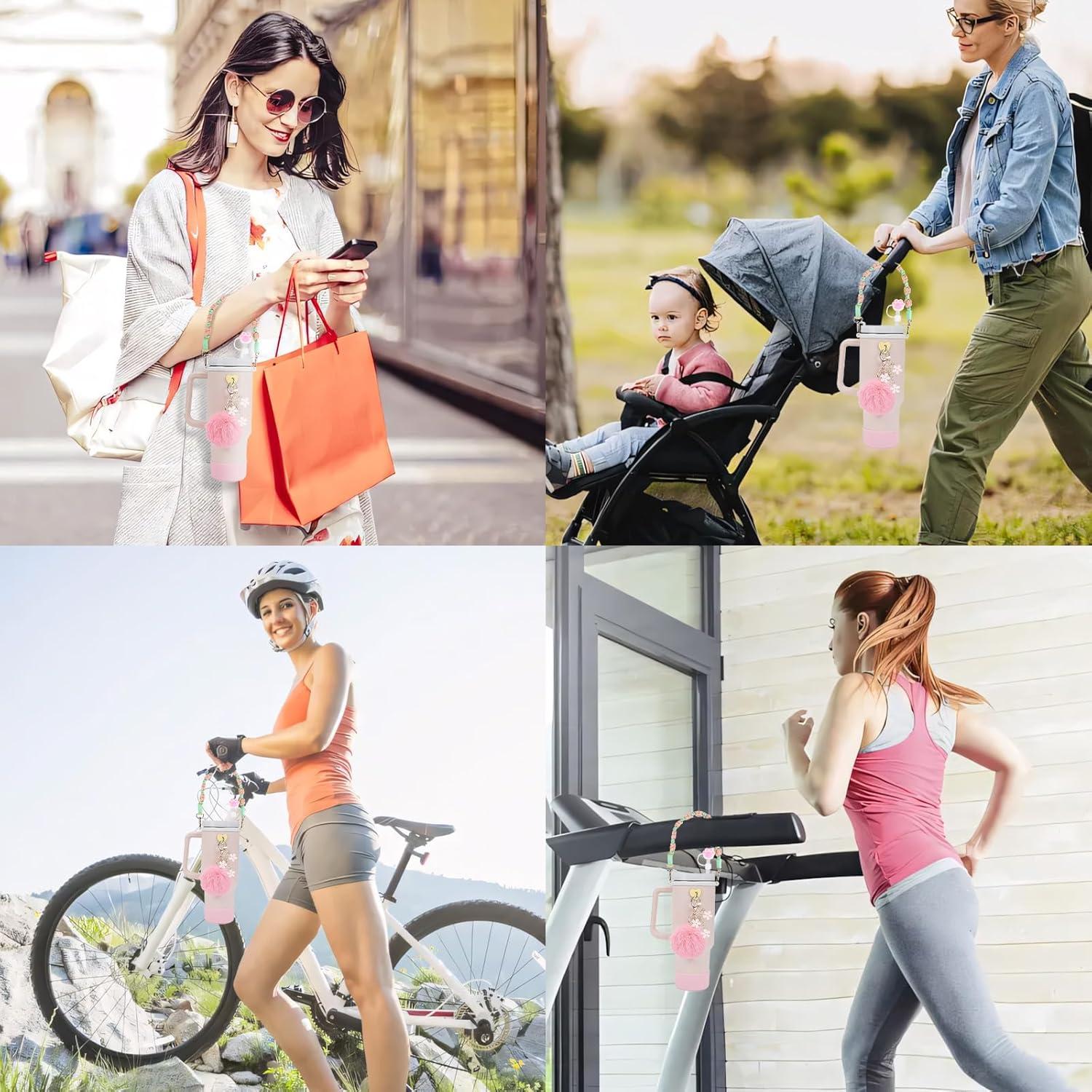 Stanley Cup Zubehör Set Silikon Strohhalm Abdeckung 800-1100ml Tumbler