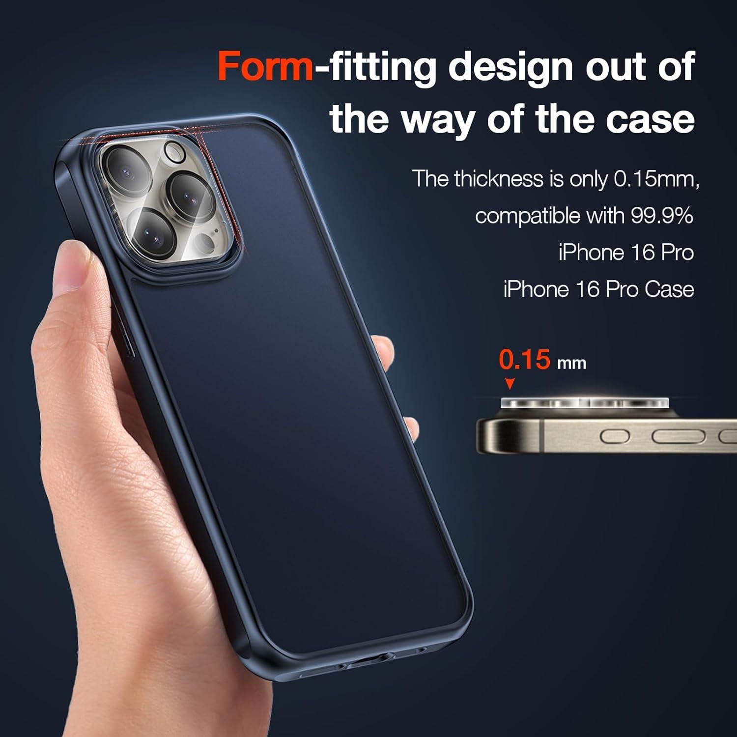 3er Set Kameraschutz iPhone 16 Pro/iPhone 16 Pro Max, Ultra-Klar, 9H Härte