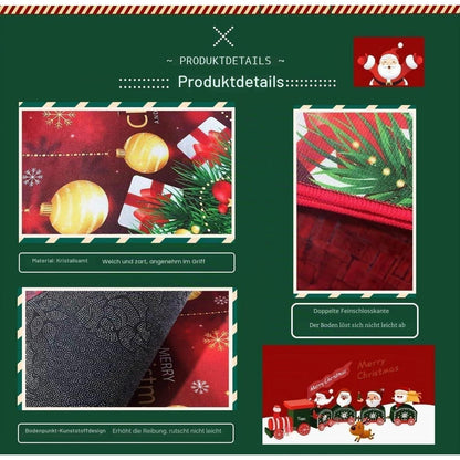 Weihnachts Fußmatte 40x60cm - Kuschelweicher Teppich für Zuhause