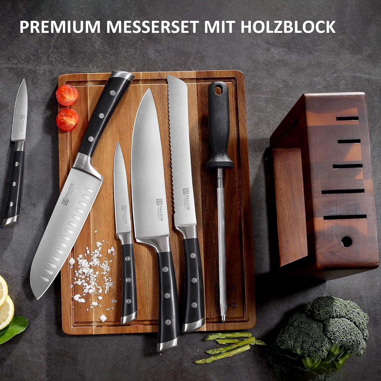 PAUDIN Messerblock mit 7-teilig
