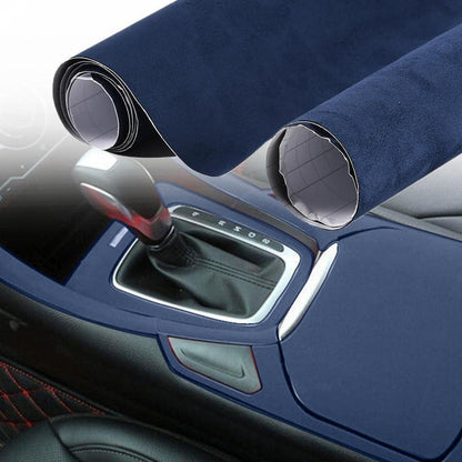 Autofolie Wildlederoptik Dunkelblau 30x152 cm