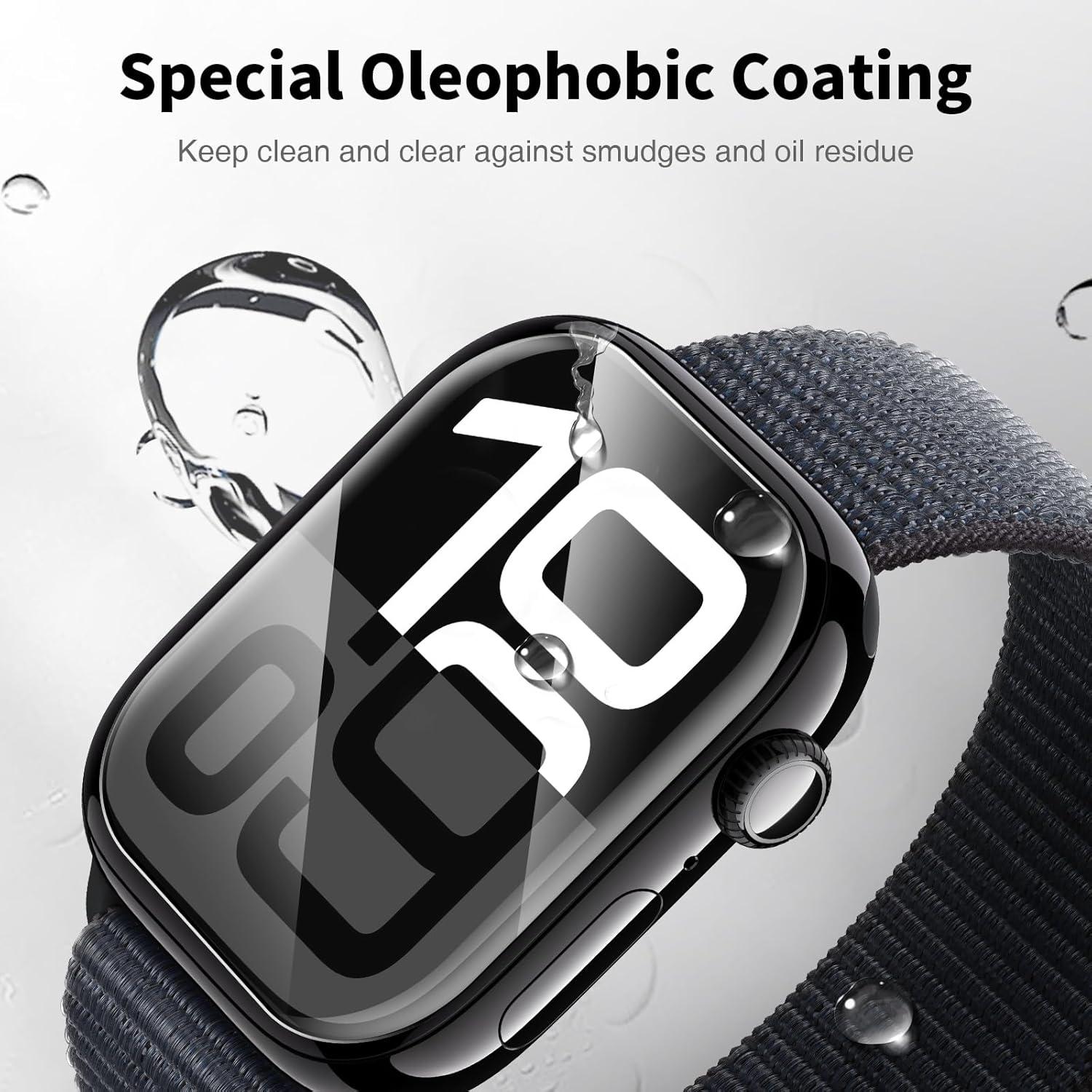 Schutzfolie für Apple Watch Series 10 46mm, HD Klar, Blasenfrei, Weiches TPU