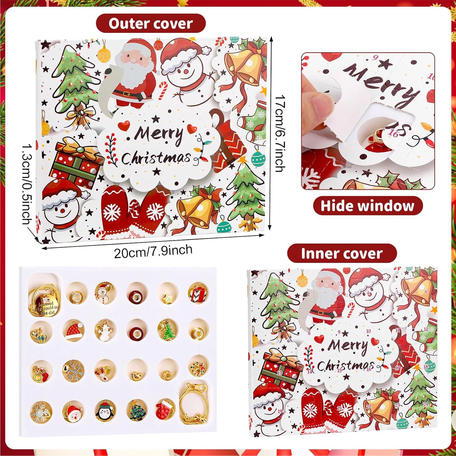 Schmuck Adventskalender 2024 Teenager Mädchen DIY Armband 24 Türchen