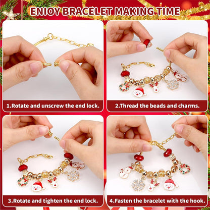 Yimomoyi Adventskalender 2024 Armband für Mädchen 5-11 Jahre