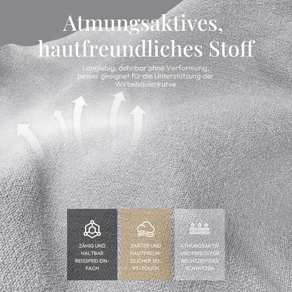 Gaming Stuhl Stoff Taschenfederkissen Kühlung Gel Massage Fußstütze