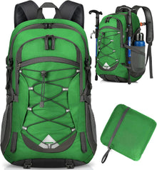 Leichter Faltbarer Wanderrucksack 40L Wasserdicht mit Reflexstreifen