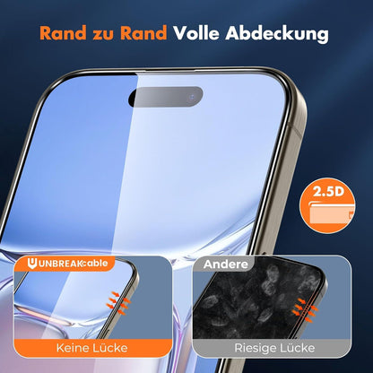Displayschutzfolie iPhone 16 Pro Max HD-Glas 3er Pack Schutzfolie