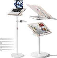 Verstellbarer 2-in-1 Buchständer Dual-Use Boden & Tischhalter
