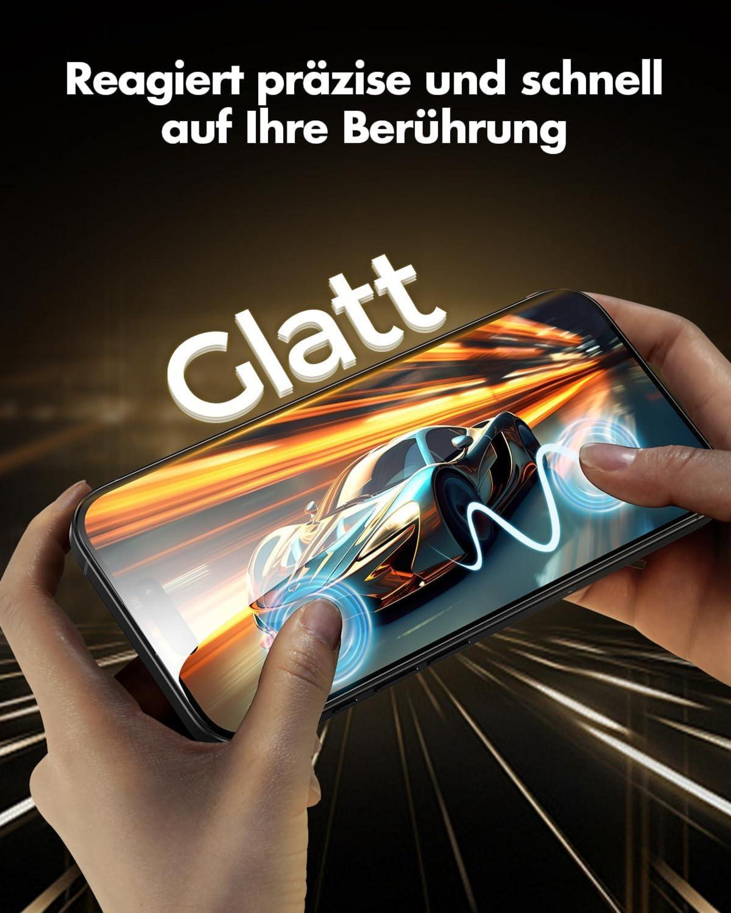 Panzer Schutzglas 9H Härte & 28° Sichtschutzfolie für iPhone 16 Plus