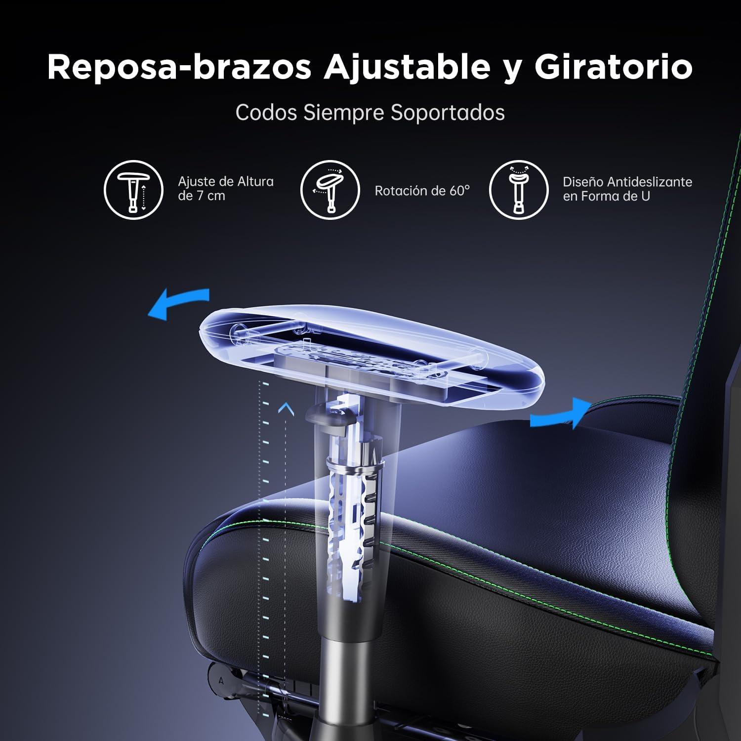 Gaming Stuhl Kopfstütze Lendenkissen Fußstütze Schwarz, ergonomisch