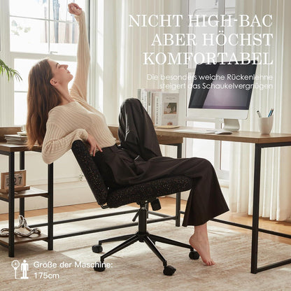 Ergonomischer Bürostuhl mit Premium-Stoff, verstellbarer