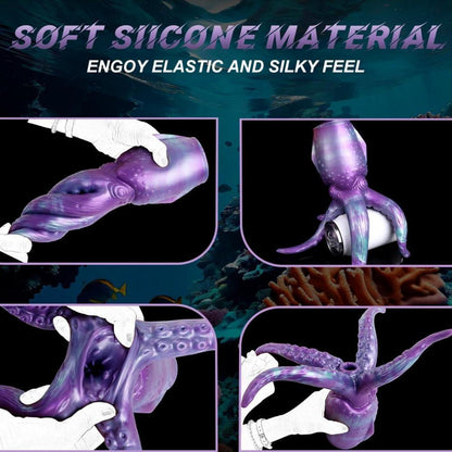 Fantasy Oktopus Masturbator Sexspielzeug 2in1 mit Tentakel Analplug Dildo