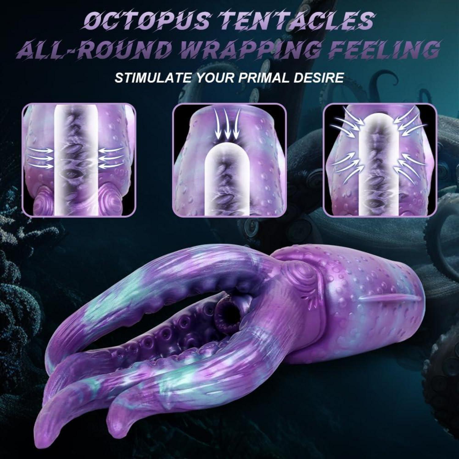 Fantasy Monster Tentacle Masturbator 2in1 Realistisch Analplug Dildo Erotik