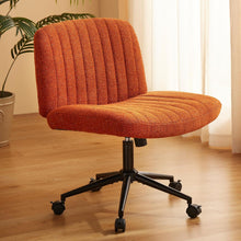 Ergonomischer Bürostuhl mit Premium Stoff und breitem Sitz, Orange