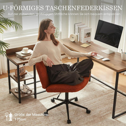 Dowinx Criss Cross Drehstuhl mit Feststellrädern und