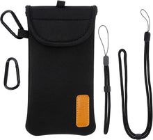 Handytasche Neopren Handysocke Universal Pouch Schwarz 6,9 Zoll