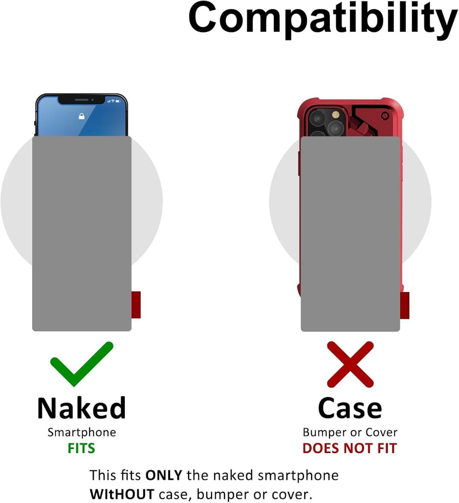Handyhülle Neopren Tasche Schwarz für Smartphones bis 6,9 Zoll
