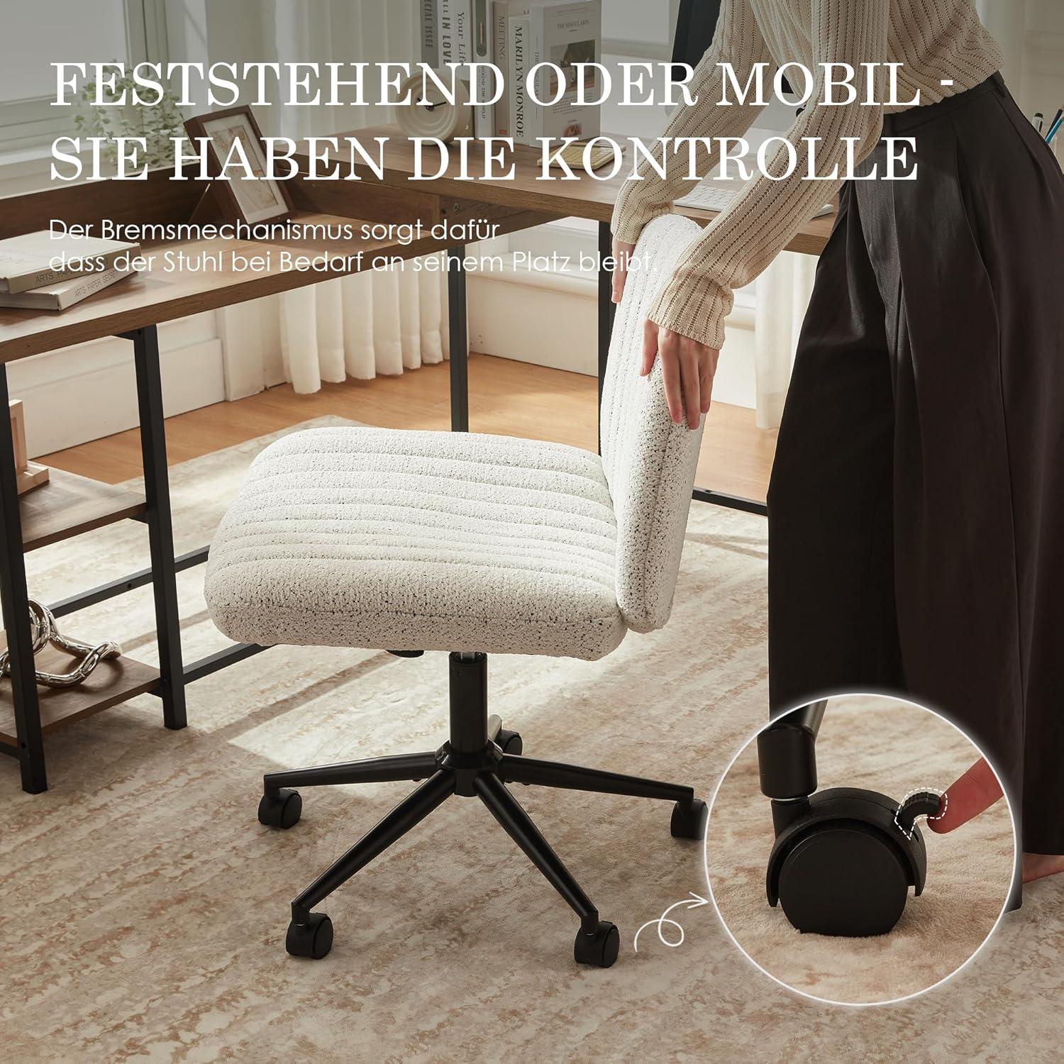 Verstellbarer Bürostuhl mit Premium Stoff und ergonomischem