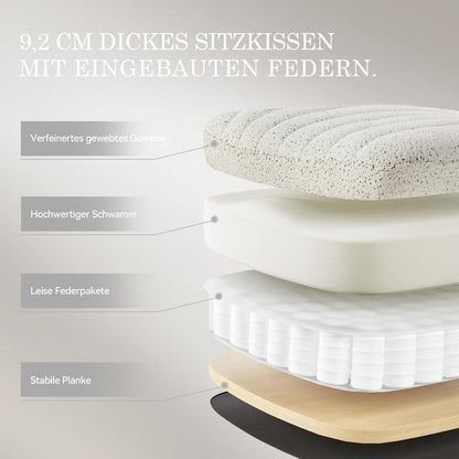 Verstellbarer Bürostuhl mit Premium Stoff und ergonomischem