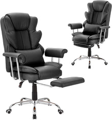 Ergonomischer Bürostuhl PU Leder Tragkraft 230kg Dicker Polsterung