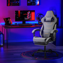 WOTSTA Gaming Stuhl Ergonomisch Racing Chair mit Fußstütze