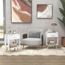 Modernes Weißes Nachttisch 2er Set 40X30X60.3cm mit