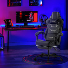 WOTSTA Gaming Stuhl Ergonomisch Bürostuhl Racing Schwarz