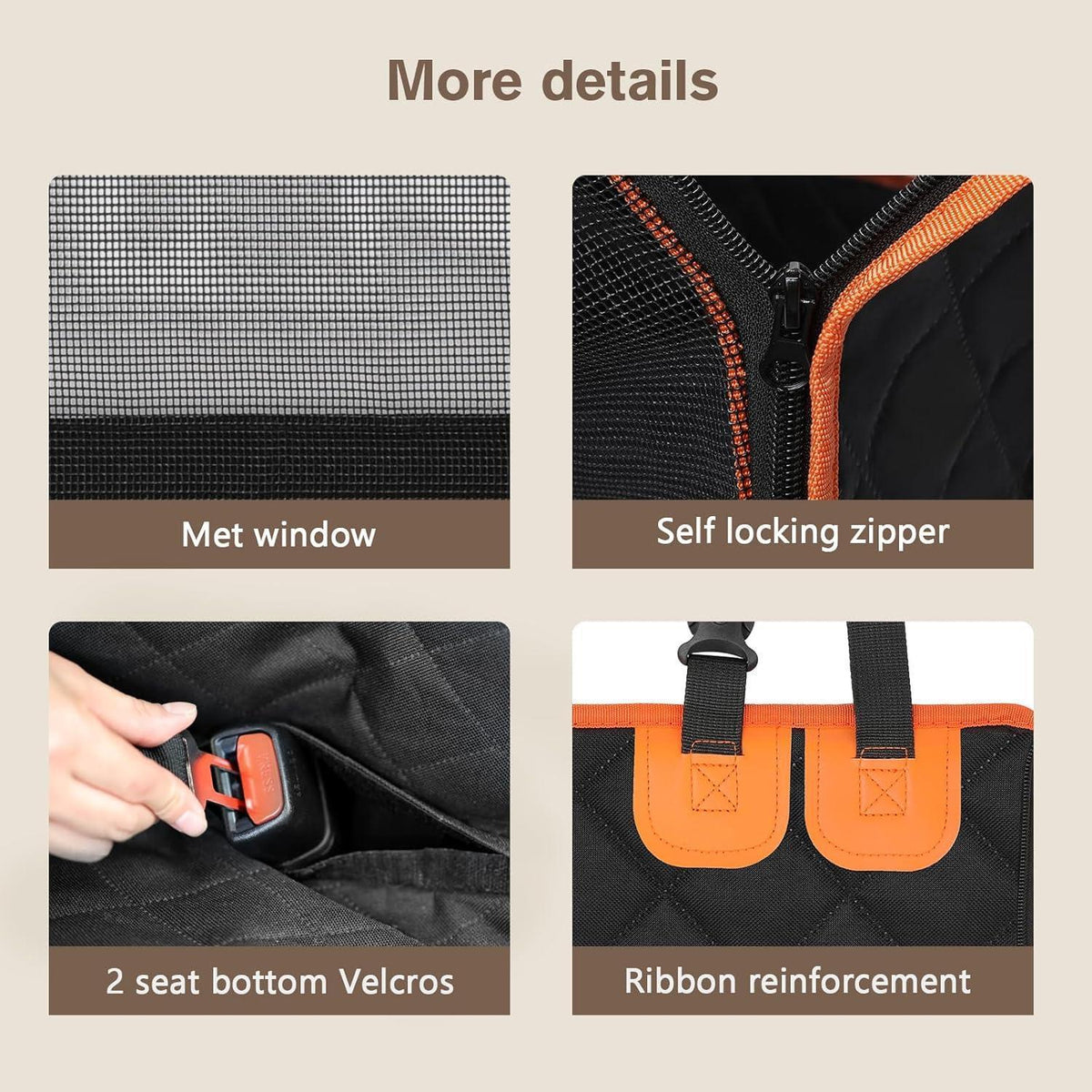 Hunde Autositz XL für mittlere & große Hunde, stabil & sicher