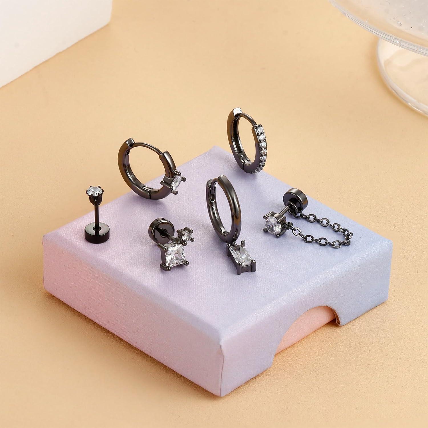 Hypoallergen Helix Piercing Ohrstecker 25er Set Chirurgenstahl Ohrringe