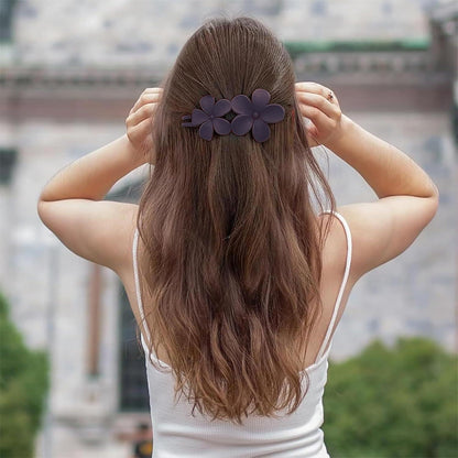 5er Set Große Blumen Haarklammern Damen, Rutschfeste Haarspangen