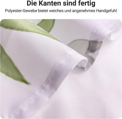 Duschvorhang Blätter 100x200cm Antischimmel Textil Wasserabweisend 8 Ringe