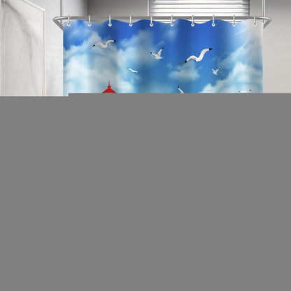 Duschvorhang Leuchtturm 240x180cm Wasserabweisend & Antischimmel