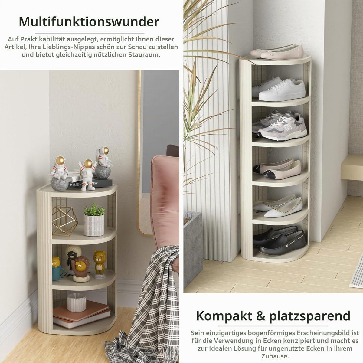 Schuhregal Schmal 7 Ebenen – Platzsparend & Stabil