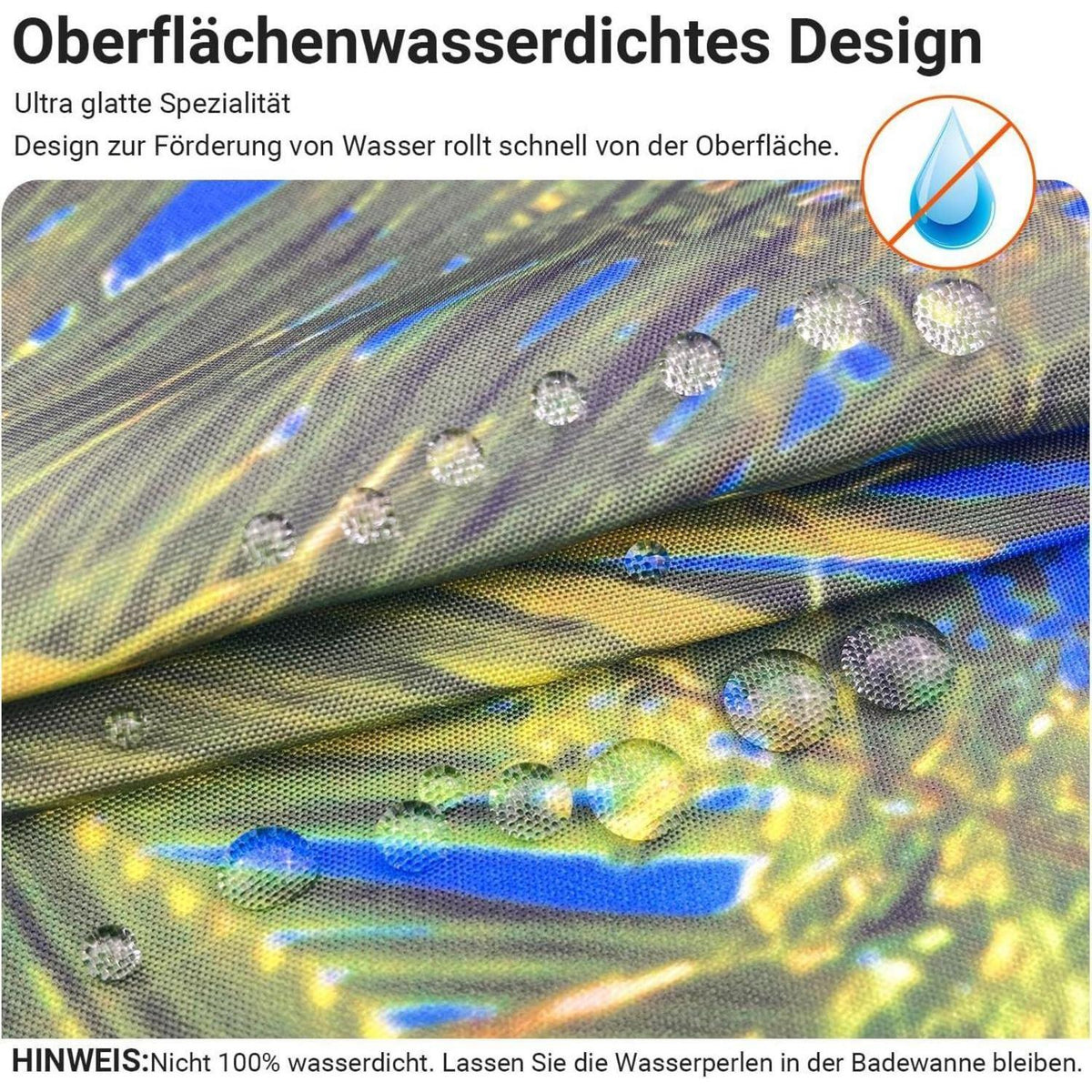 Strand Duschvorhang 120x200cm wasserabweisend mit Ösen
