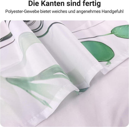 Lerores Duschvorhang Blumen Zeichnen 240x180cm Antischimmel Textil 16 Ösen