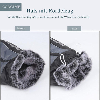 Wasserdichte Hundejacke Winter XL-6XL Schwarz 5XL mit Geschirr