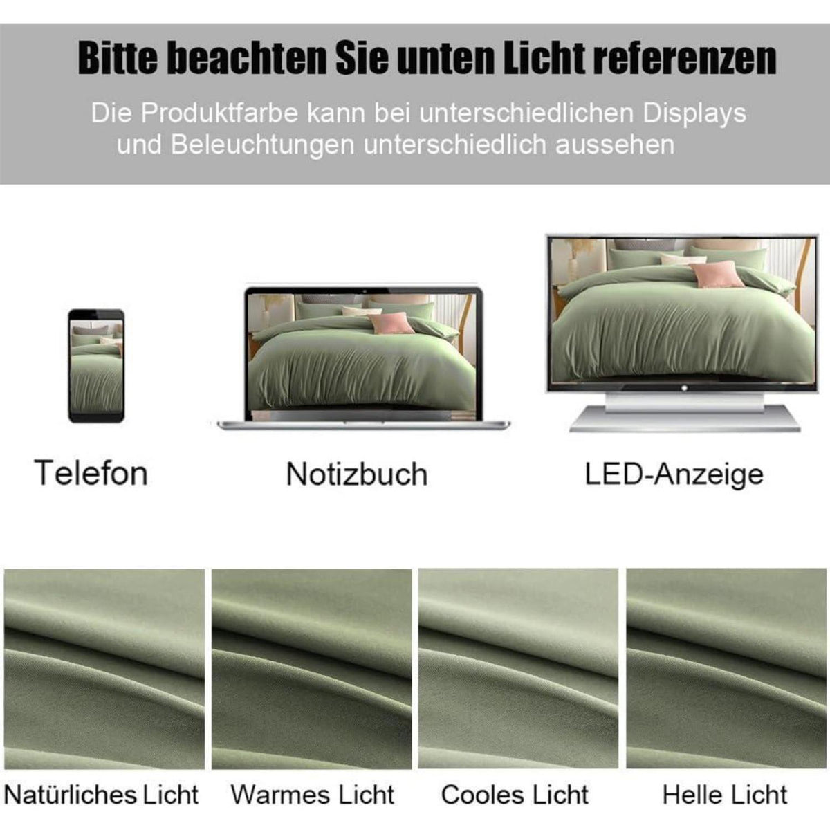 Seitenschläferkissen Bezug 2er Set 40x145cm Salbeigrün Mikrofaser