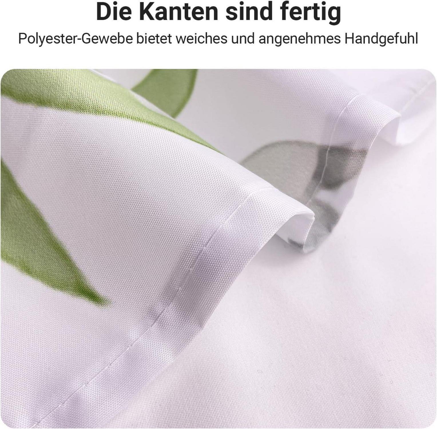 Duschvorhang Antischimmel Blätter 240x180cm Wasserdicht Polyester Stoff