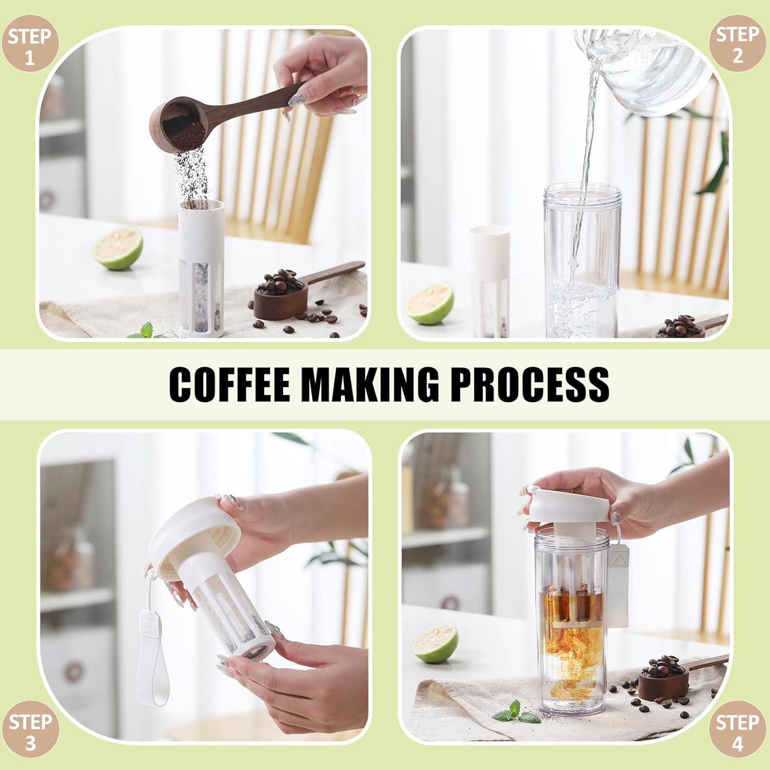 Protein Shaker Früchtebehälter Kaffeetasse 500ML Multifunktional Sport Bottle