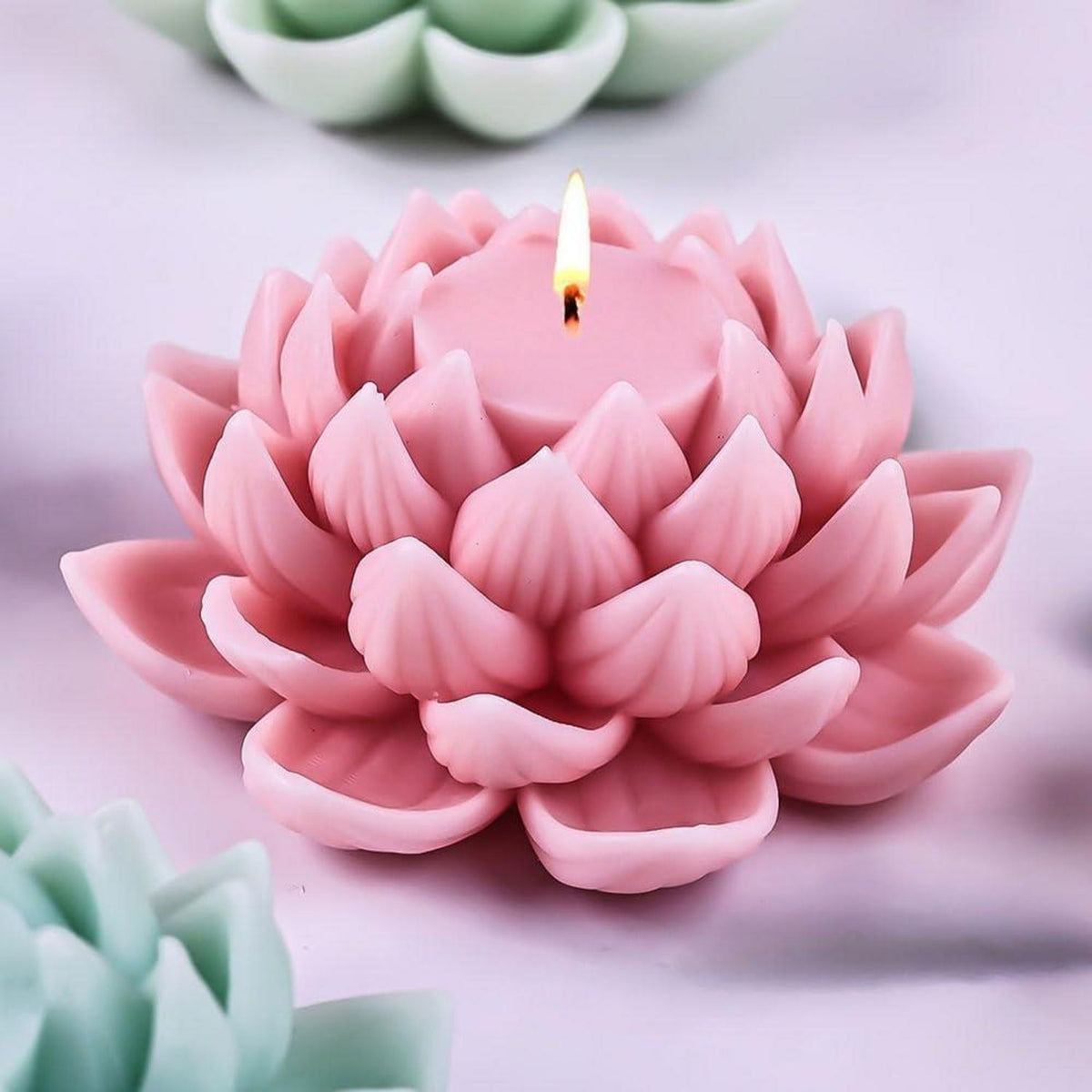 3D Lotusblume Silikonform für Duftkerzen & Epoxidharz