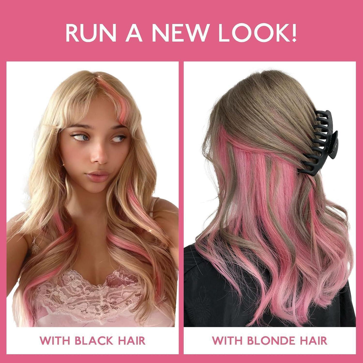 Pfirsich Rosa Clip-In Haarverlängerung Echthaar 50cm 30g