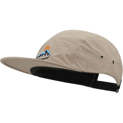Schnelltrocknende 5-Panel Cap – Khaki Outdoor Basecap für Herren & Damen