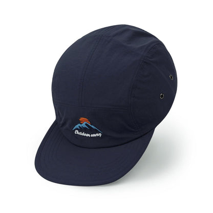 Schnelltrocknende 5-Panel Cap – Blaue Flat Brim Baseball Kappe