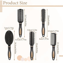 5 Stück Massage Haarbürste Set Anti-Statik Hair Brush
