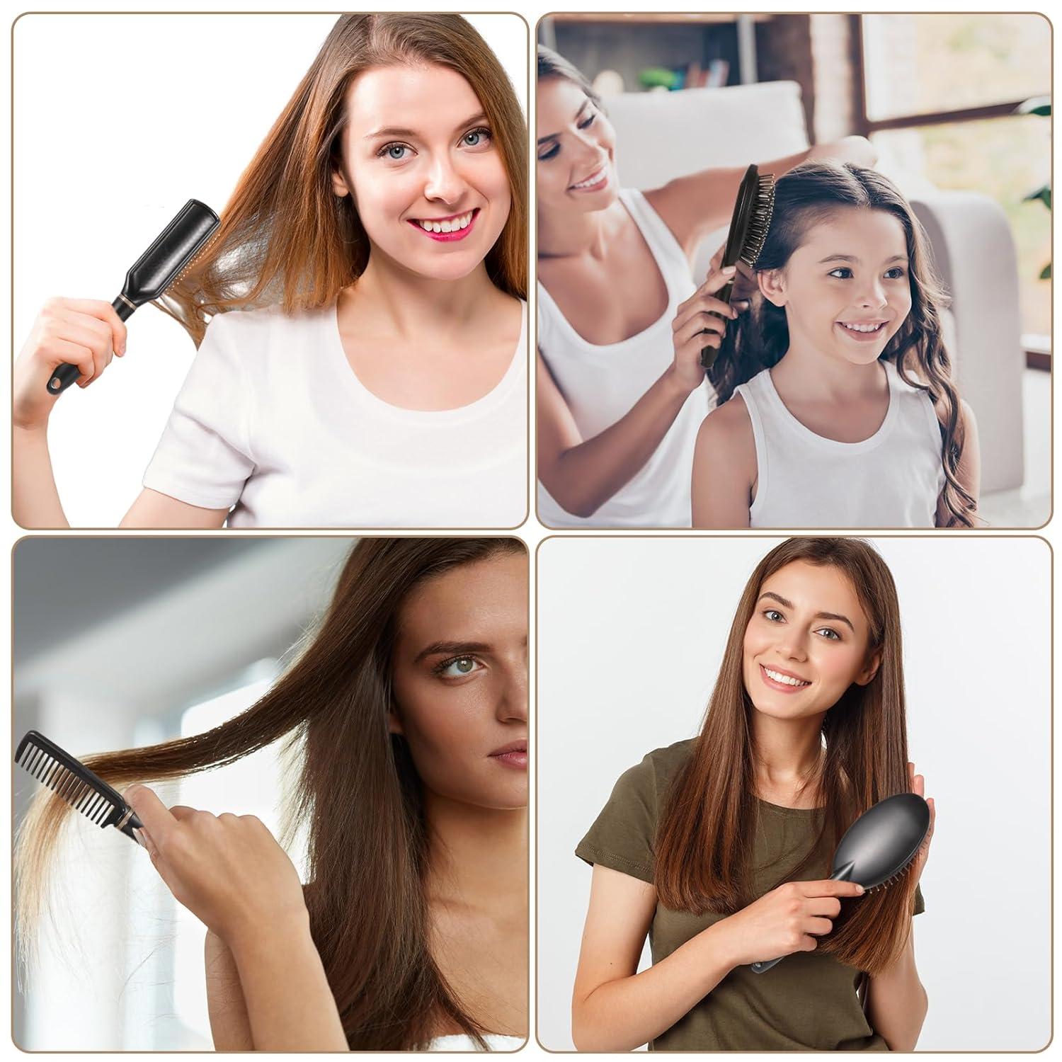 5er Set Haarbürsten Massageborsten, Stylingbürste für nasse oder trockene Haare