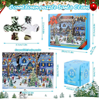 Adventskalender 2024 Weihnachten Jigsaw Puzzle 1008 Teile