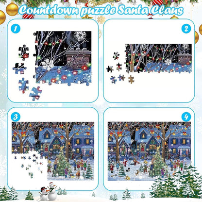 Adventskalender 2024 Weihnachten Jigsaw Puzzle 1008 Teile