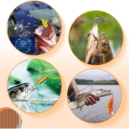 Angel Adventskalender 2024 Überraschung Köder Set Fischer 24